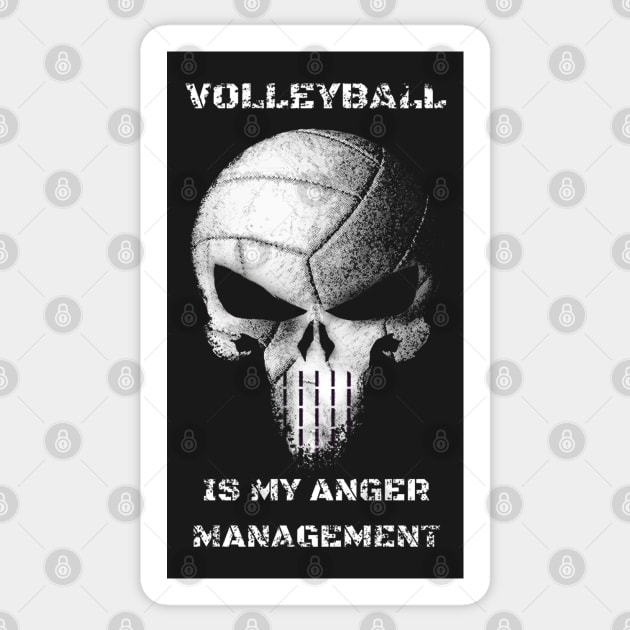 Volleyball is my anger management Sticker by HammerPen